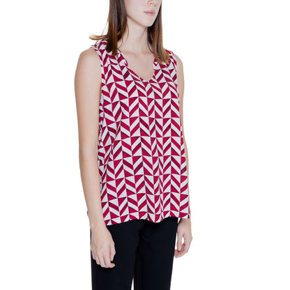 Red Viscose Tops & T-Shirt