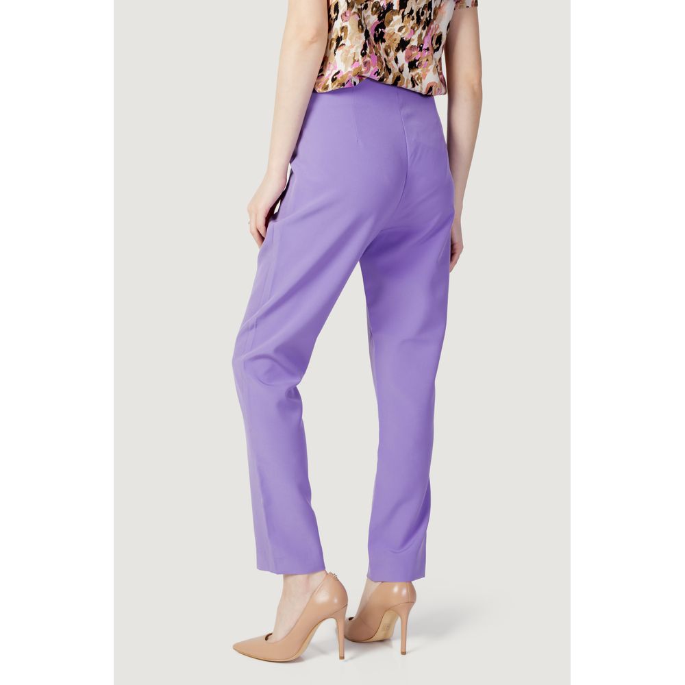 Purple Polyester Jeans & Pant