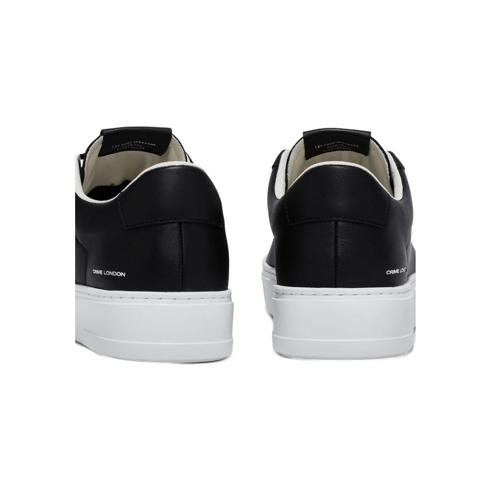 Black Leather Sneaker