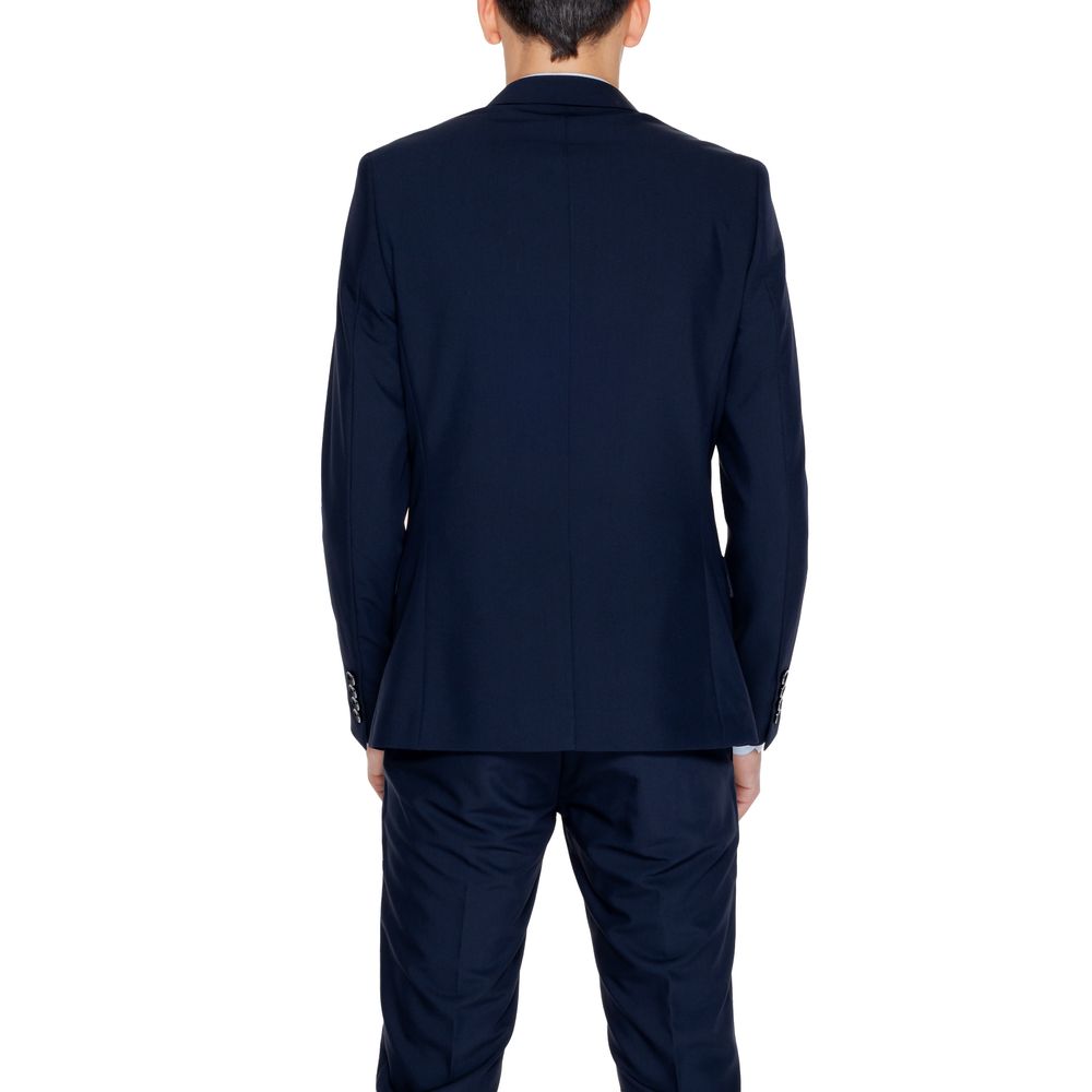 Blue Polyester Suit