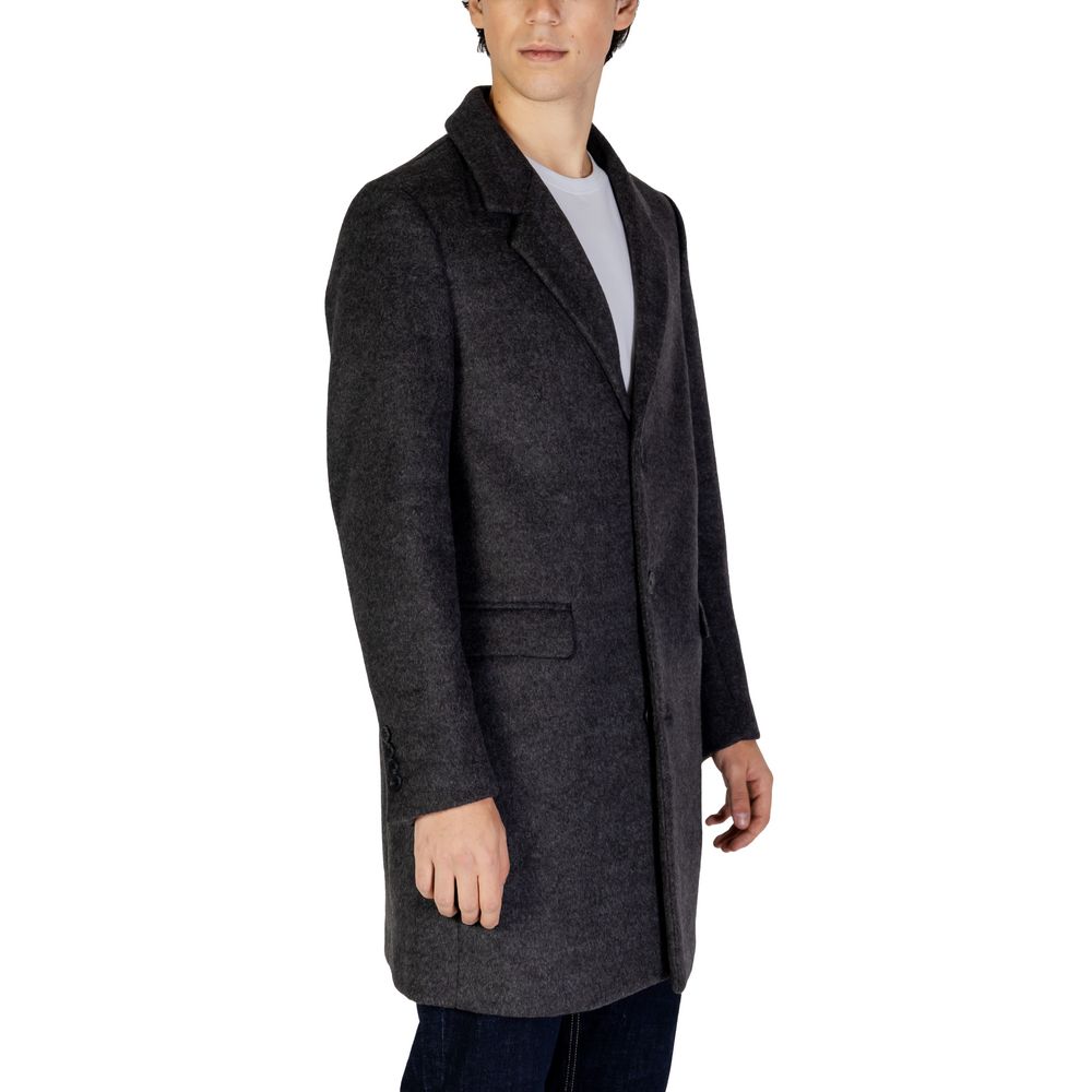 Gray Polyester Jacket