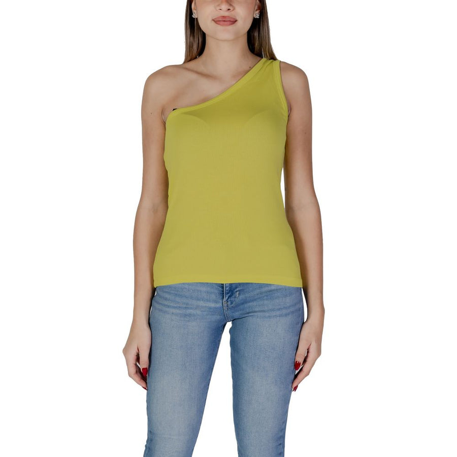 Yellow Cotton Tops & T-Shirt