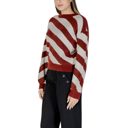 Bordeaux Polyester Polyester Sweater