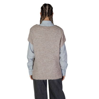 Beige Polyester Polyester Sweater