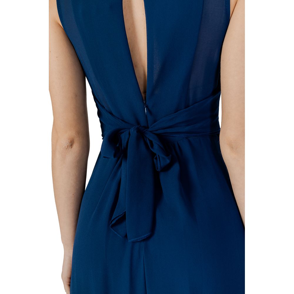 Blue Polyester Dress