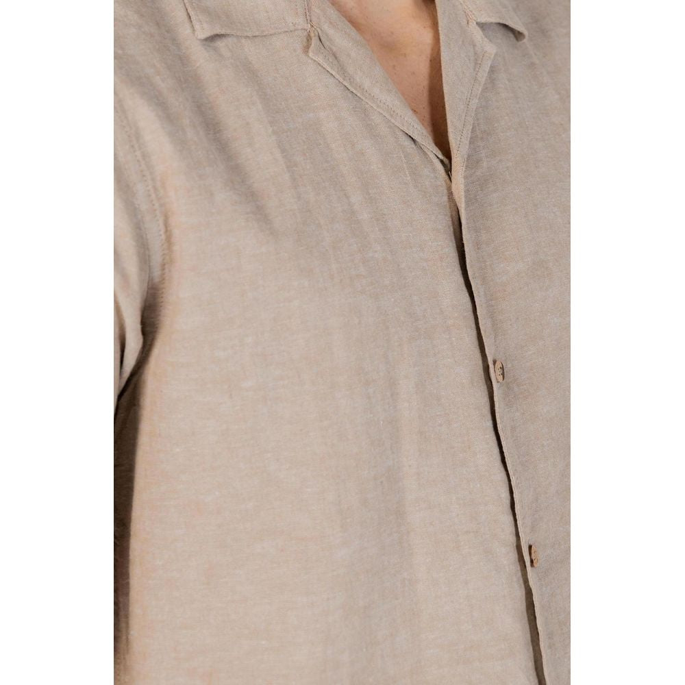 Beige Linen Shirt