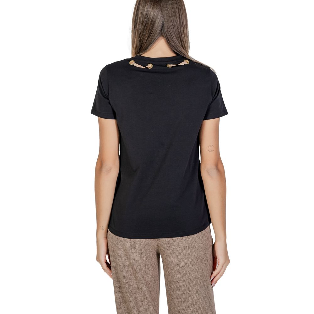 Black Cotton Tops & T-Shirt