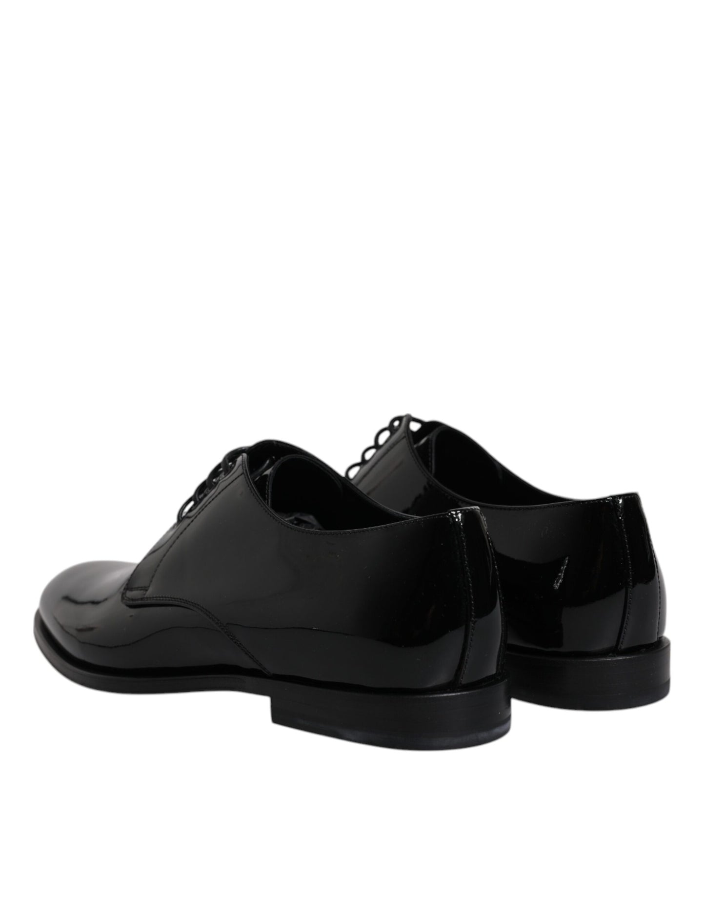 Black Patent Leather Derby Formal Dress Shoes