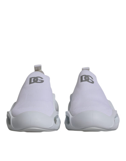 White Slip On Wave Low Top Men Sneakers Shoes