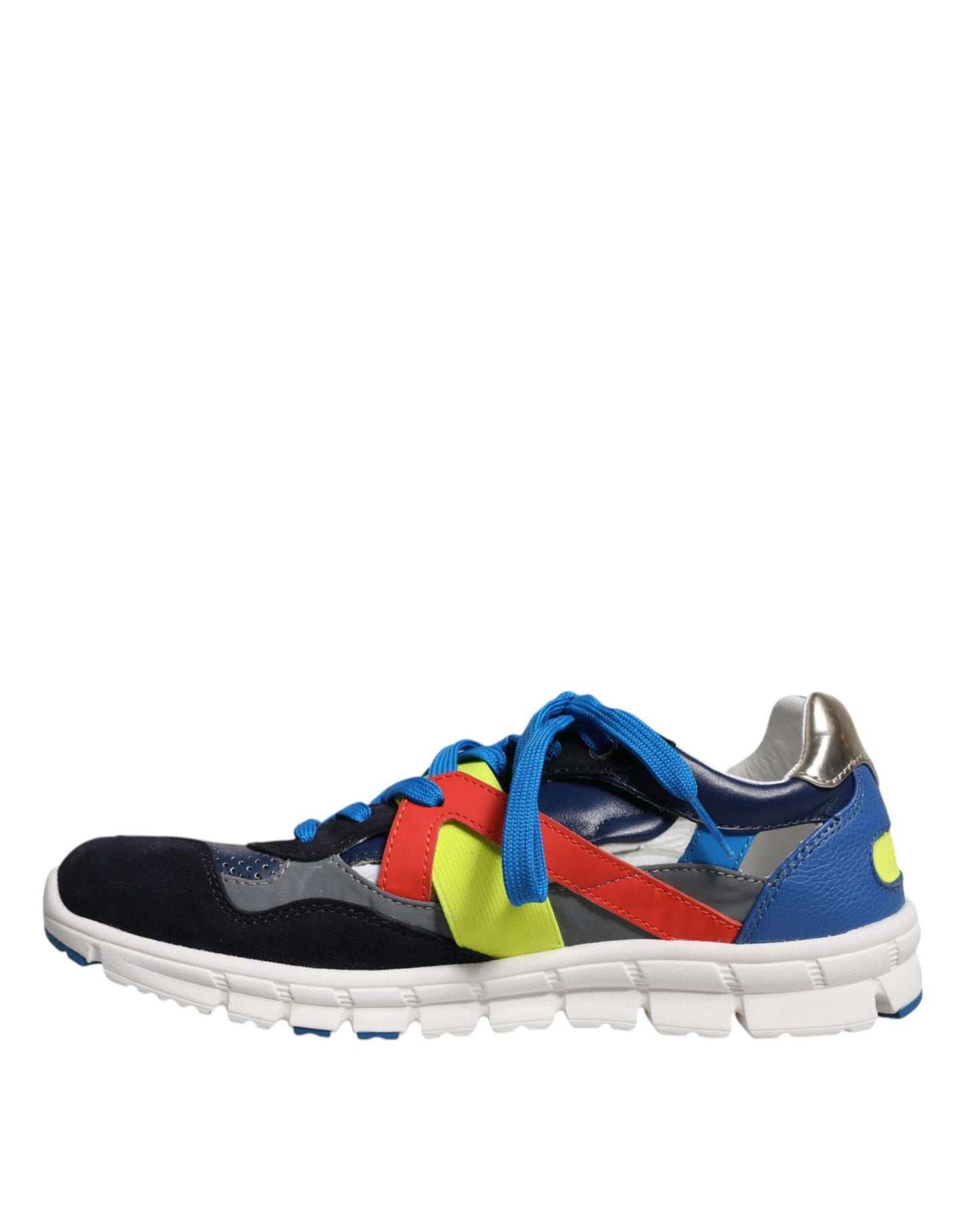 Multicolor Leather Suede Low Top Sneakers Shoes