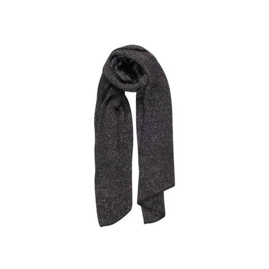 Black Recycled Polyester Scarf