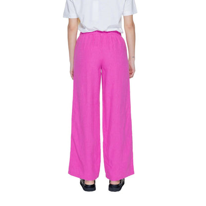 Pink Linen Jeans & Pant