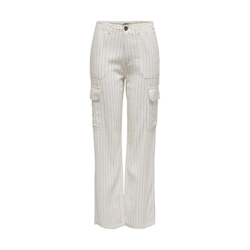 White Linen Jeans & Pant