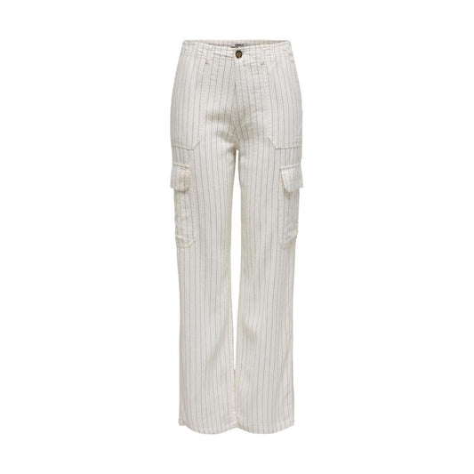 White Linen Jeans & Pant