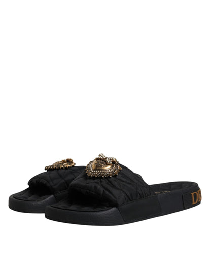 Black Devotion Beachwear Sandals Shoes