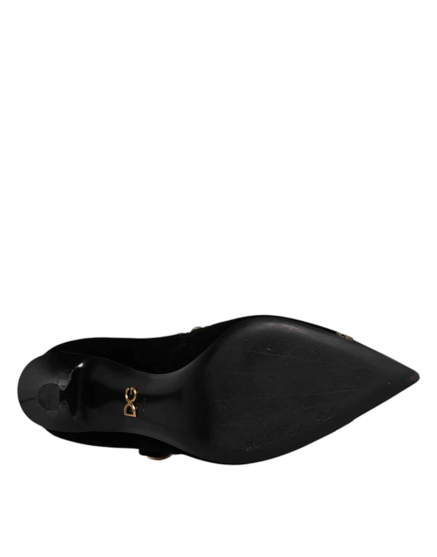 Black Velvet Gold Mary Janes Pumps Shoes