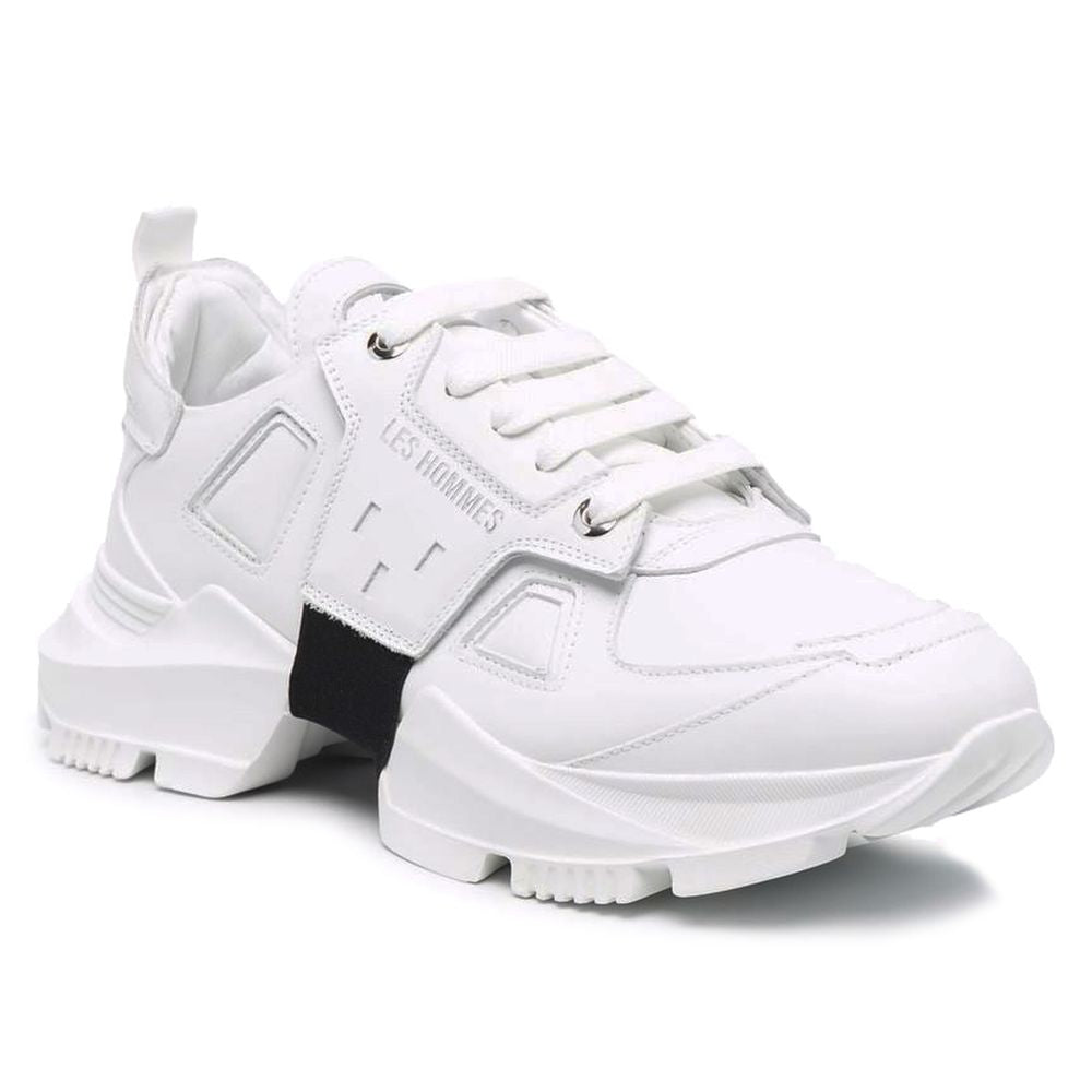 White Calfskin Men Sneaker