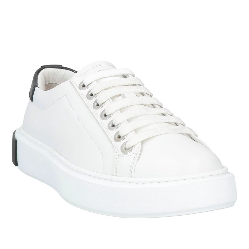 White Calfskin Men Sneaker