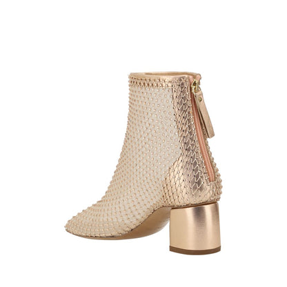 Strass Mesh Ankle Boots