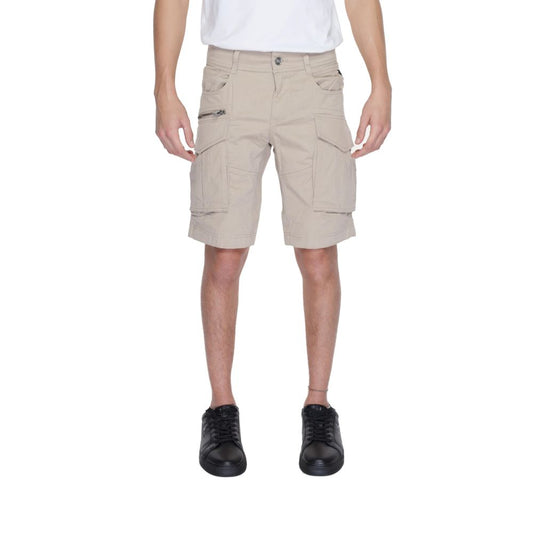 Beige Cotton Short