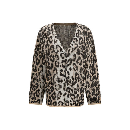 Leopard Boyfriend Cardigan