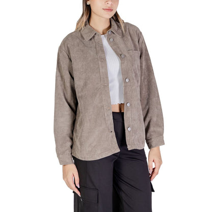 Beige Polyester Shirt