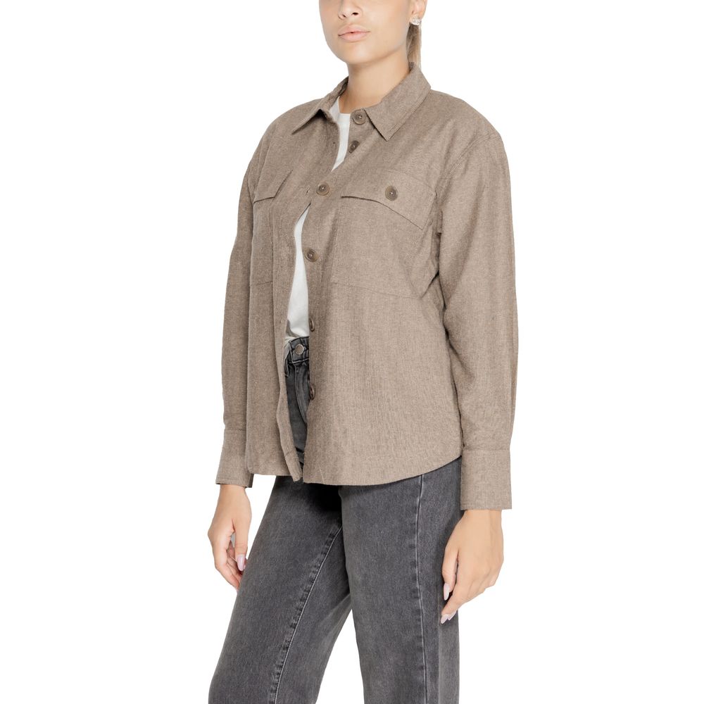 Beige Recycled Cotton Shirt