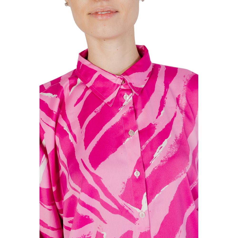 Pink Polyester Shirt