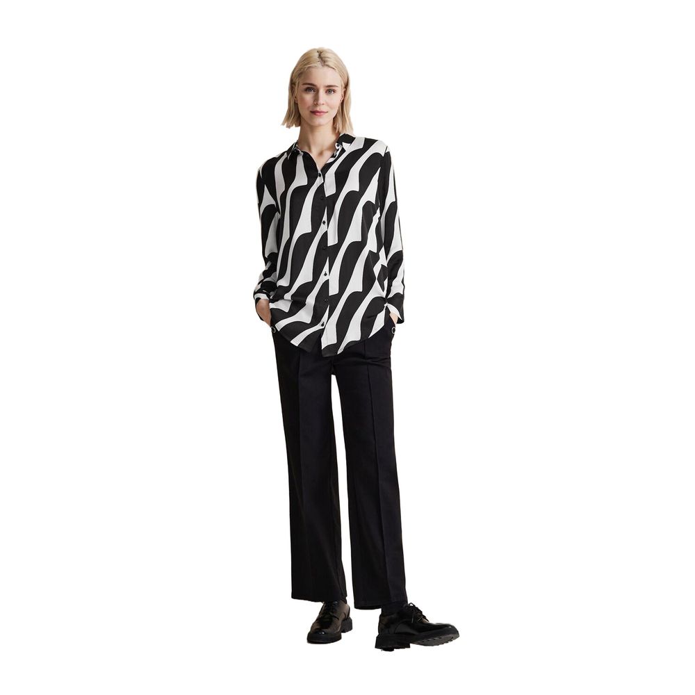 Black And White Viscose Shirt