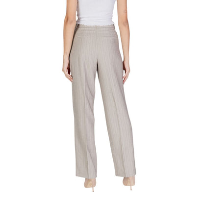 Gray Polyester Jeans & Pant