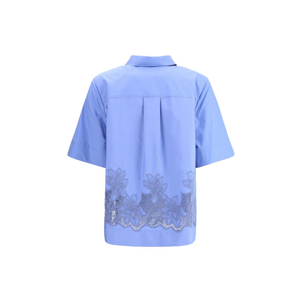 Short sleeves embroidered Shirt