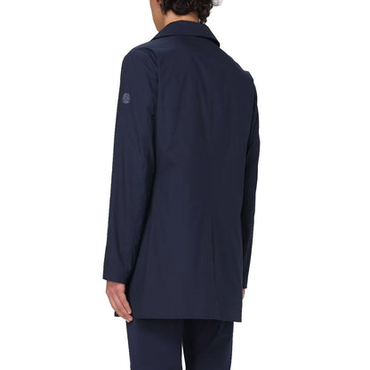 Blue Polyester Riciclato Jacket