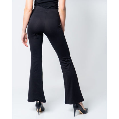 Black Polyester Jeans & Pant