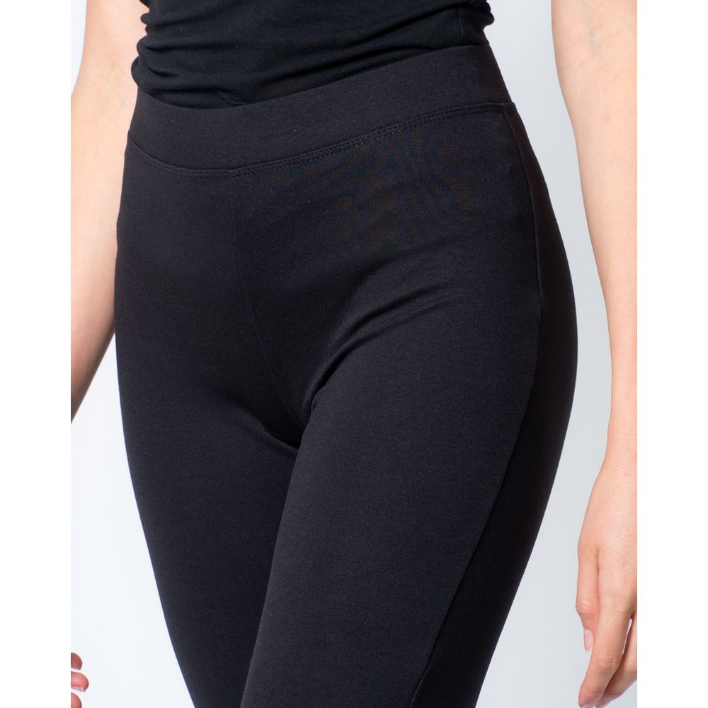 Black Polyester Jeans & Pant