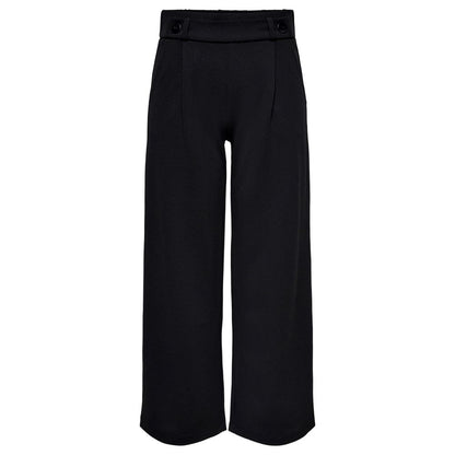 Black Polyester Jeans & Pant