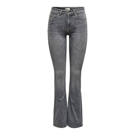 Gray Cotton Jeans & Pant