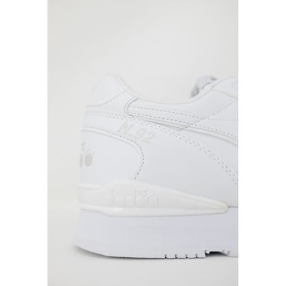 White Synthetic Leather Sneaker