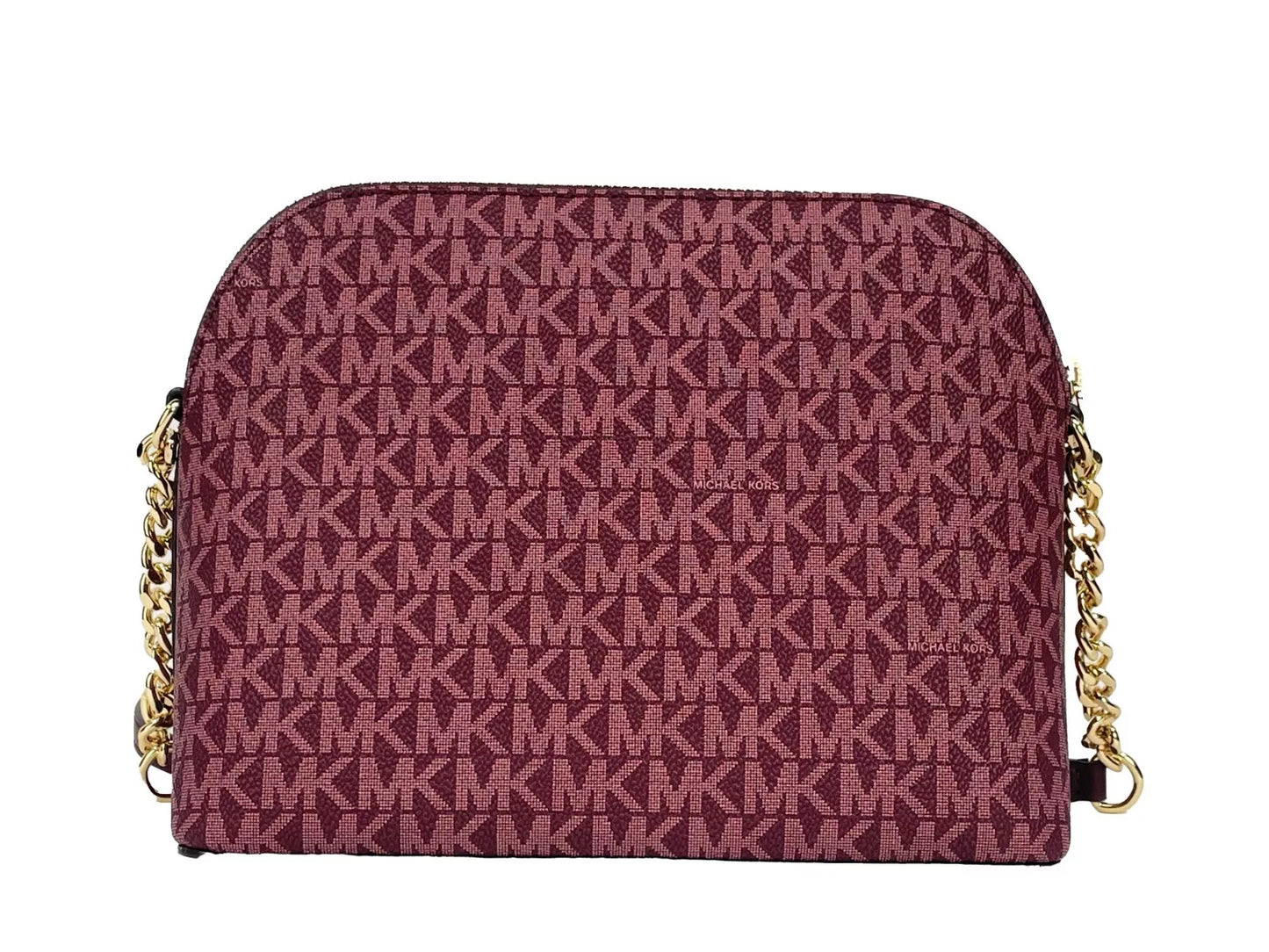 Jet Set Medium X Dome PVC Crossbody Bag Oxblood