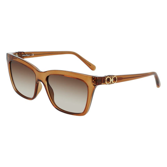 Brown Injected Sunglasses