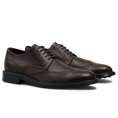 Brown Calfskin Men Formal Shoe