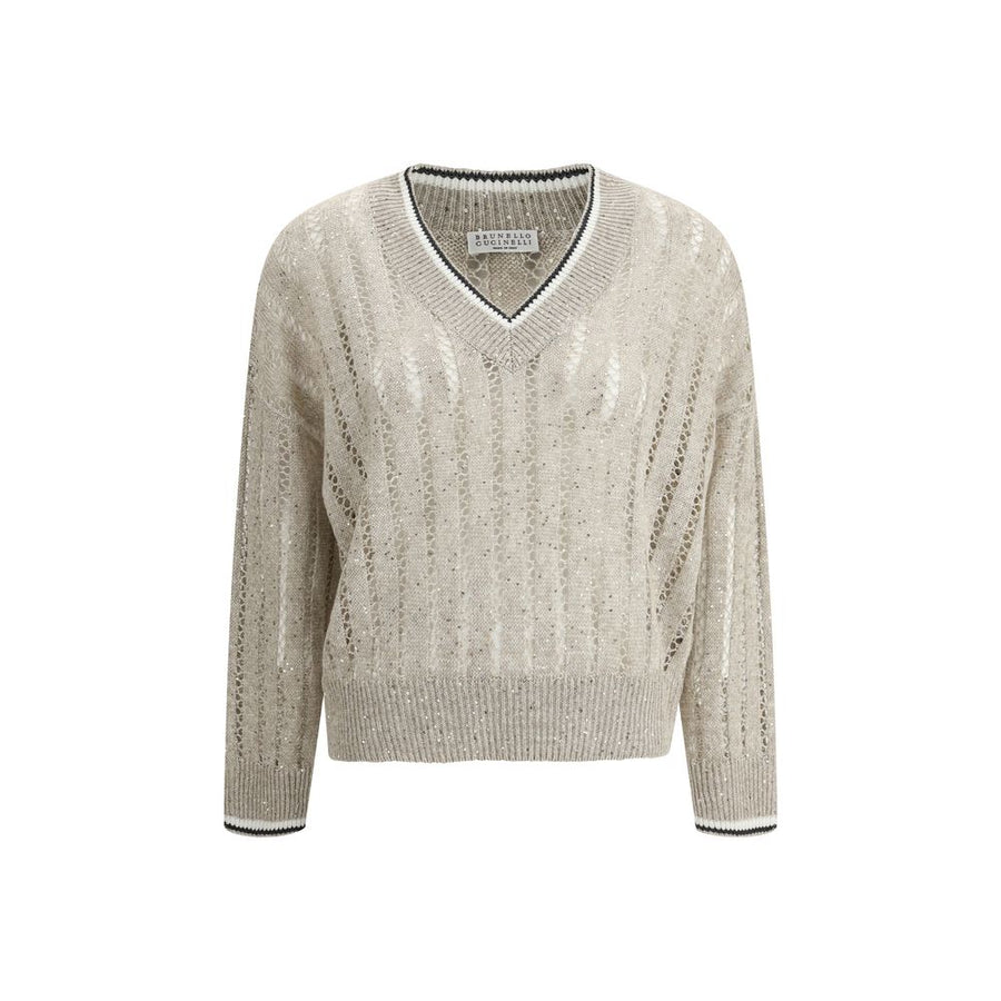 Perforated Sweater with sequins