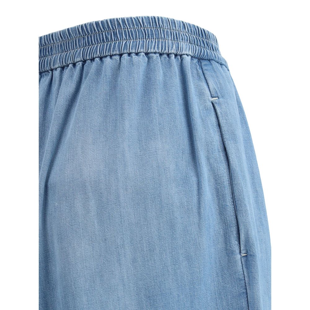 Denim wide leg Pants