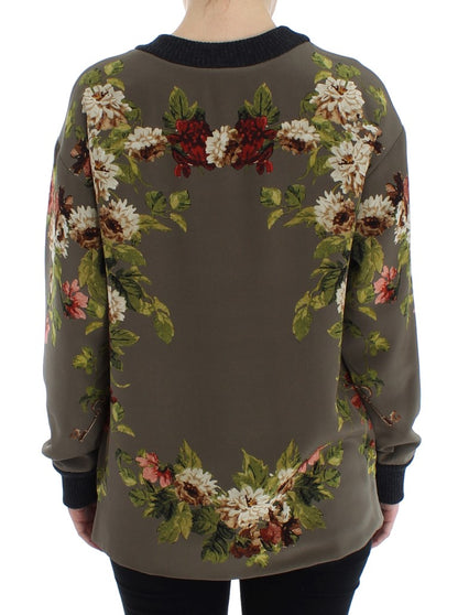 Enchanted Sicily Silk Crewneck Blouse