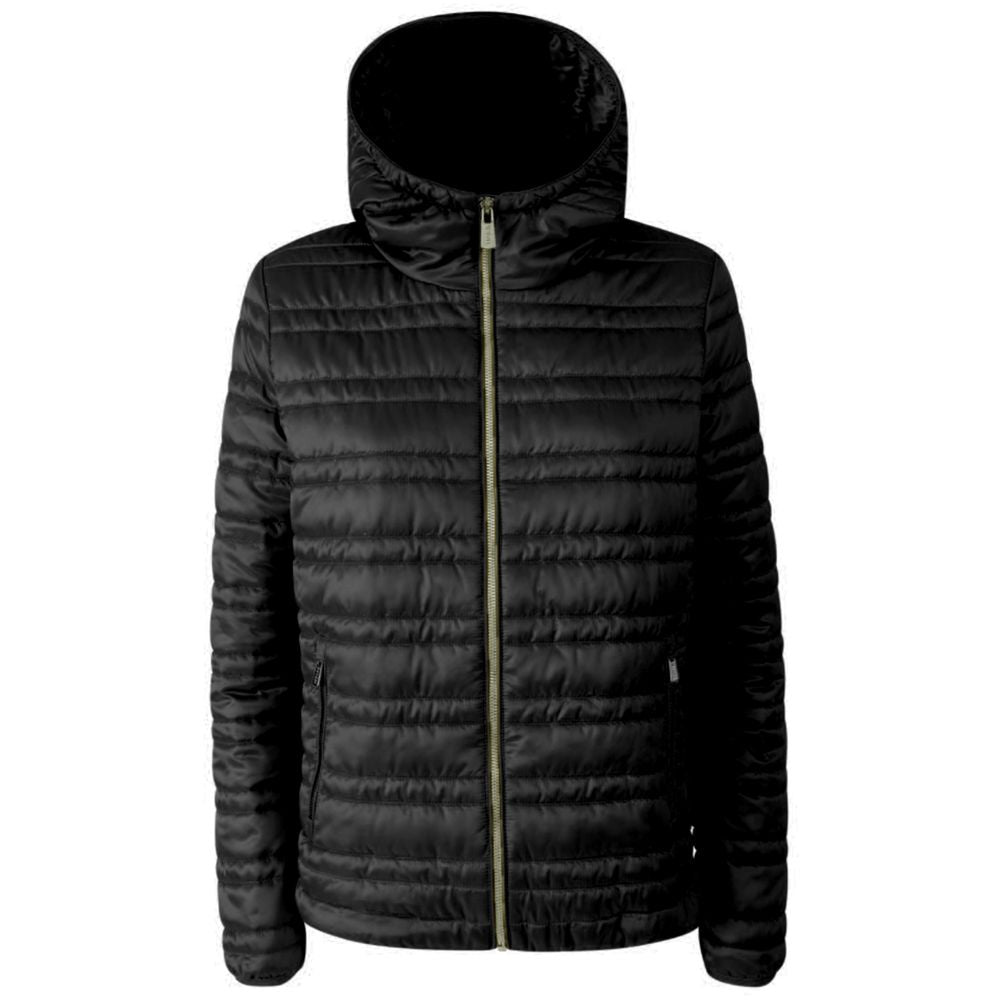 Black Polyester Jackets & Coat