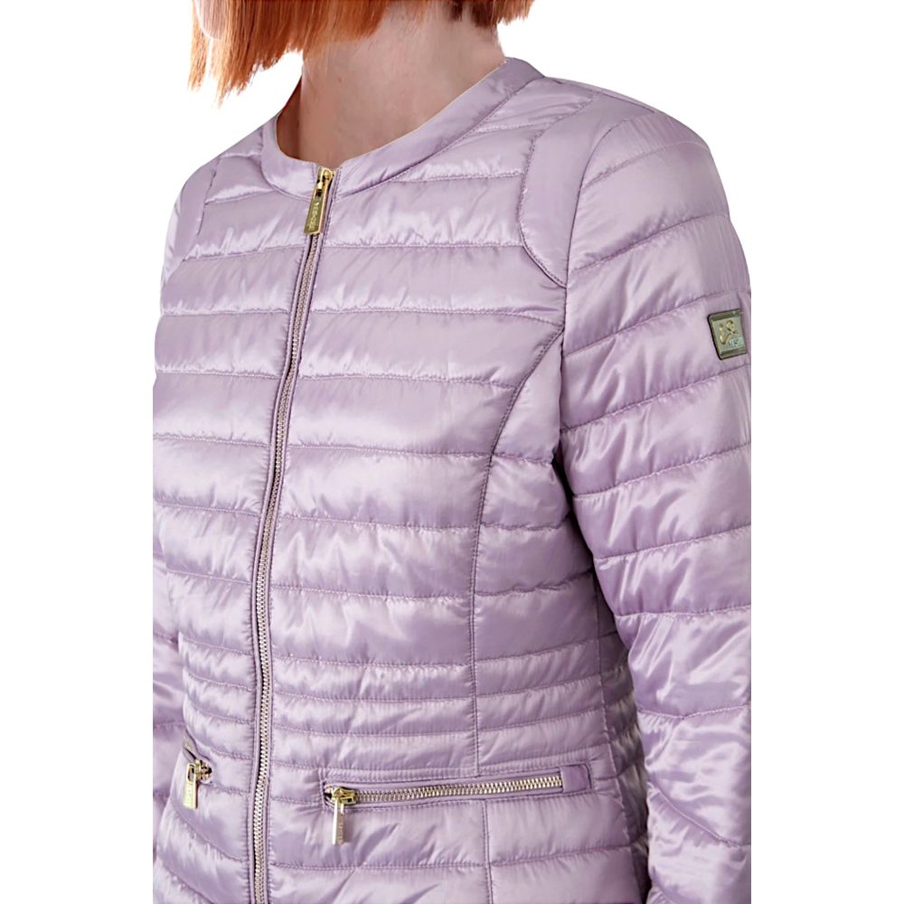 Purple Polyester Jackets & Coat