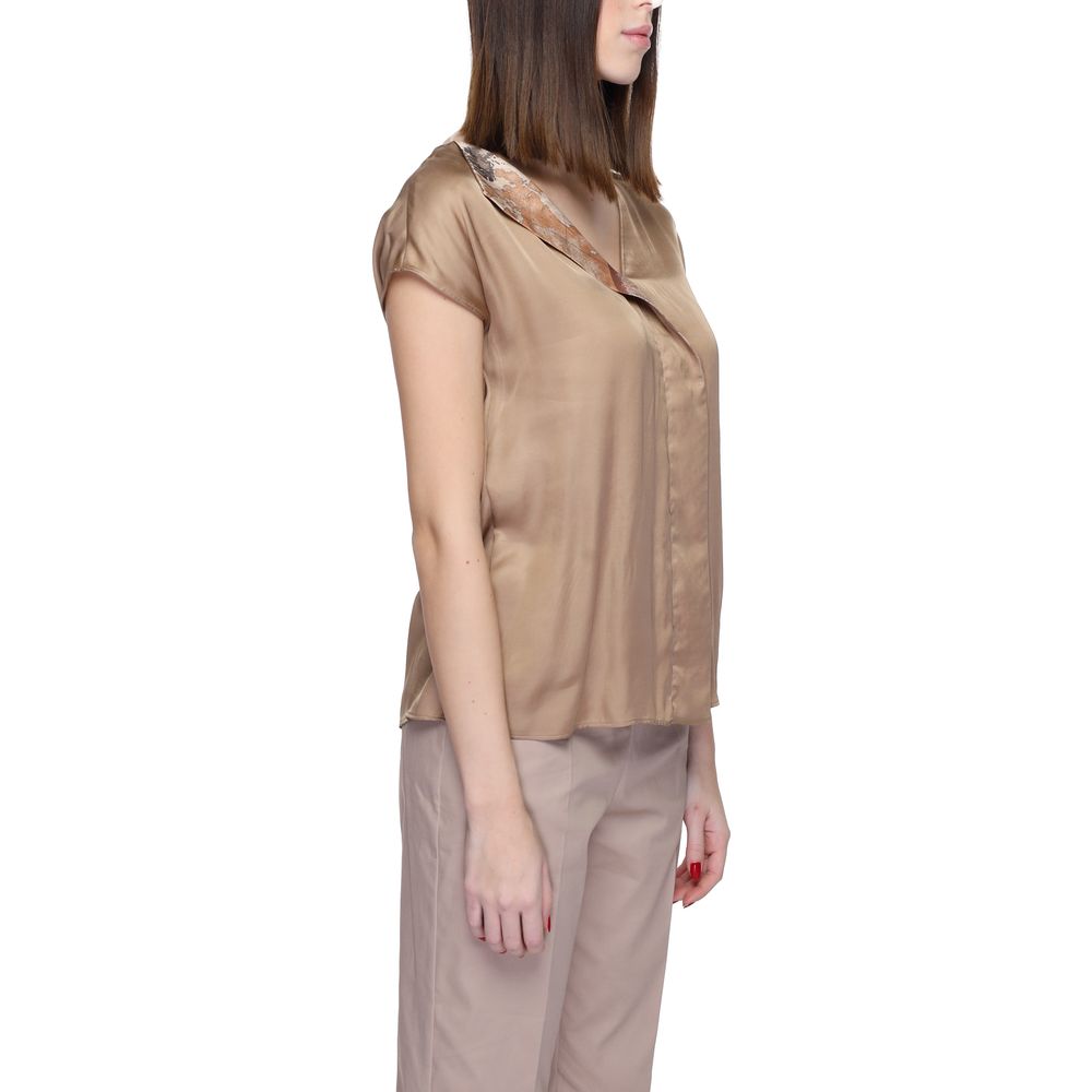 Beige Viscose Shirt