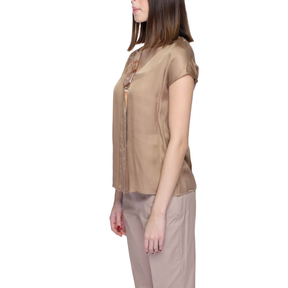 Beige Viscose Shirt