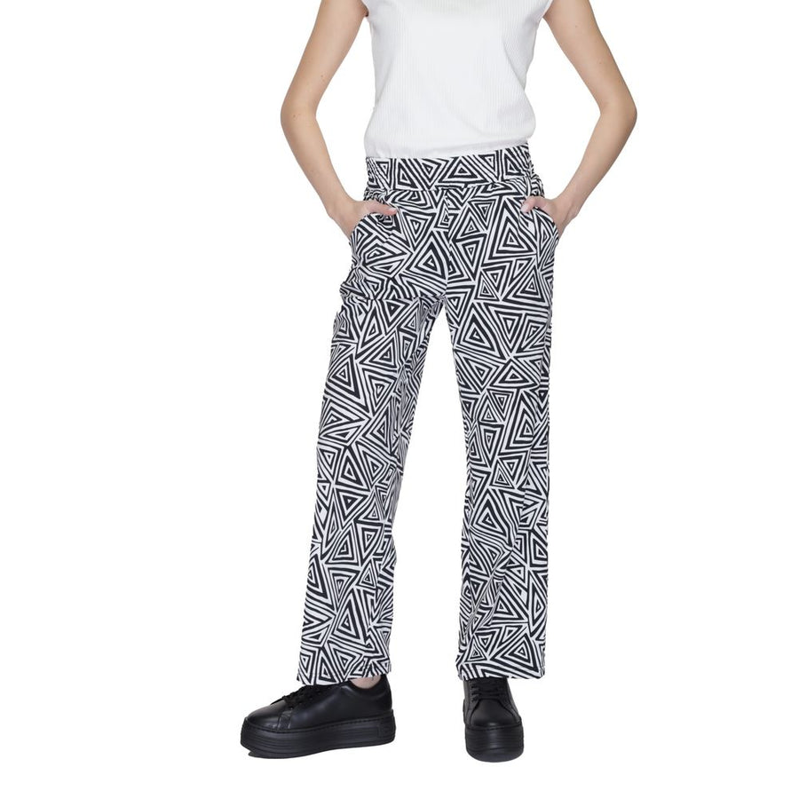 Black Polyamide Jeans & Pant