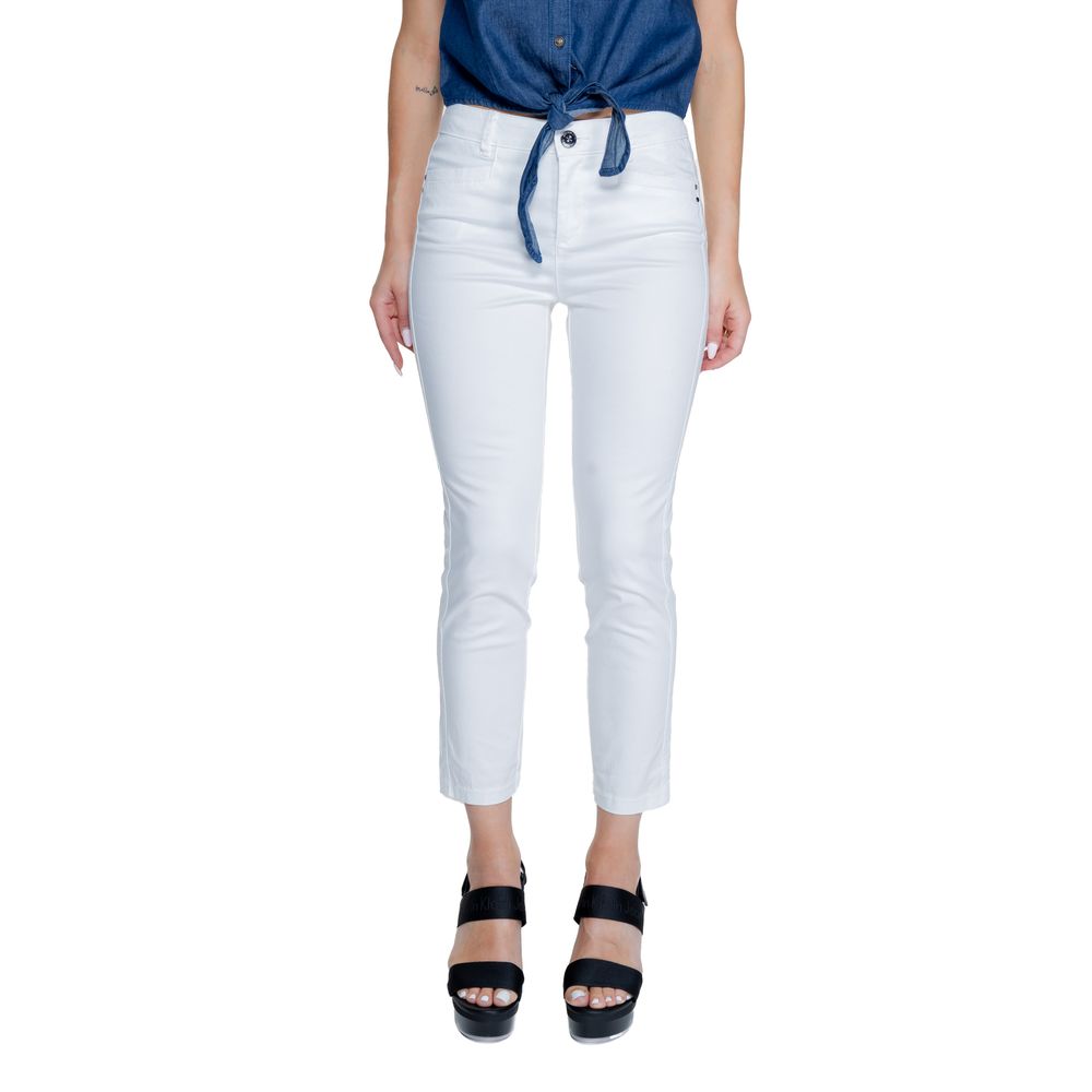 White Cotton Jeans & Pant