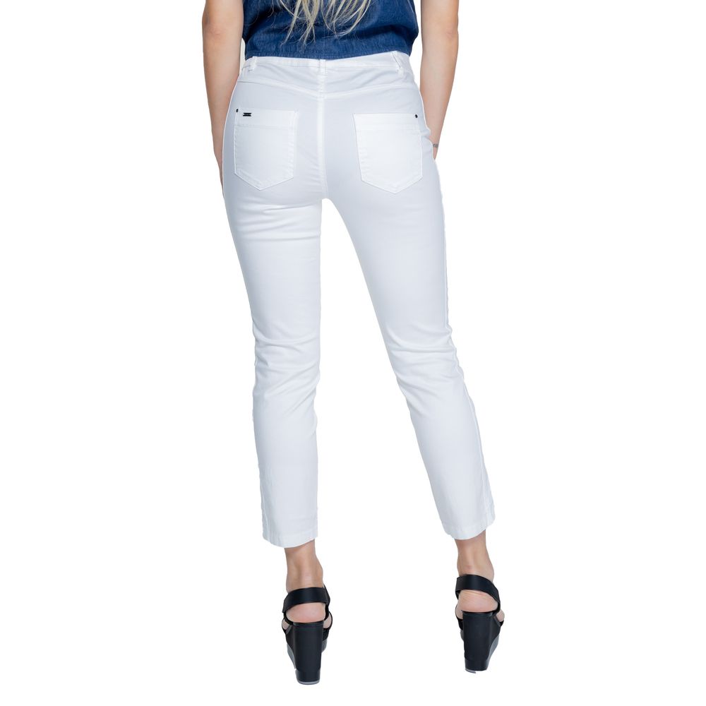 White Cotton Jeans & Pant